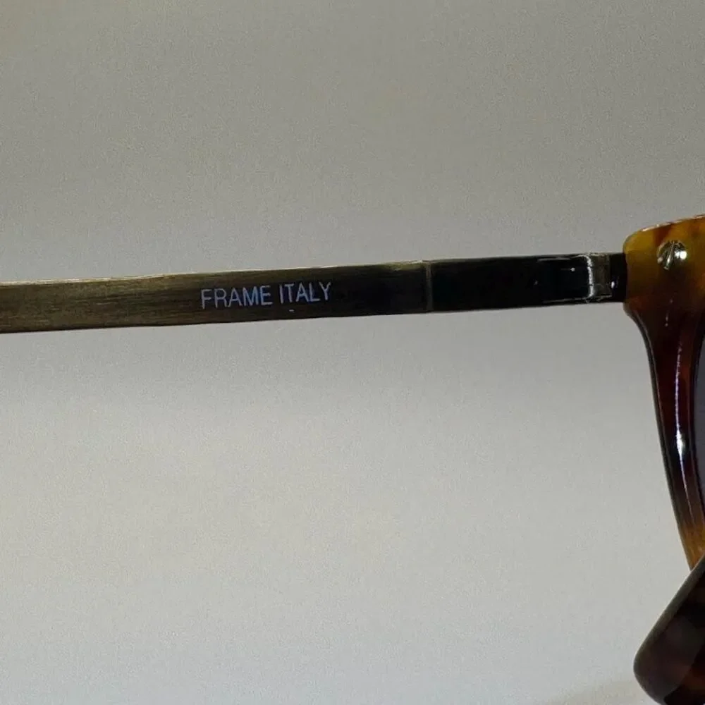 Vintage Ralph Lauren 510 Glasses | Yellow Tortoise & Gold Frames Keyhole Bridge - Picture 14 of 15